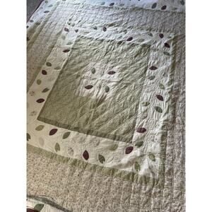 Patchwork Quilt Leaves 95 X 81